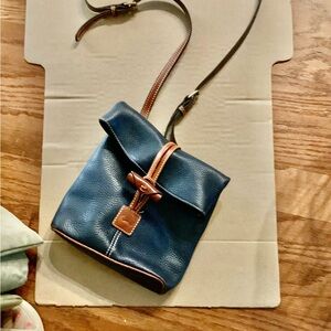 Dooney & Bourke Navy Leather Crossbody Bag